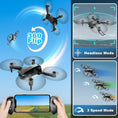 Load image into Gallery viewer, Mini Drone with Camera - Drones for Kids Adults, 1080P HD Foldable Drone with Stable Hover, Auto-Follow, Trajectory Flight, Gravity Control, 90° Adjustable Lens, One Key Take Off/Land, 3D Flip
